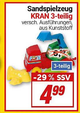 Sandspielzeug KRAN 3-teilig