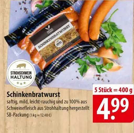 Schinkenbratwurst