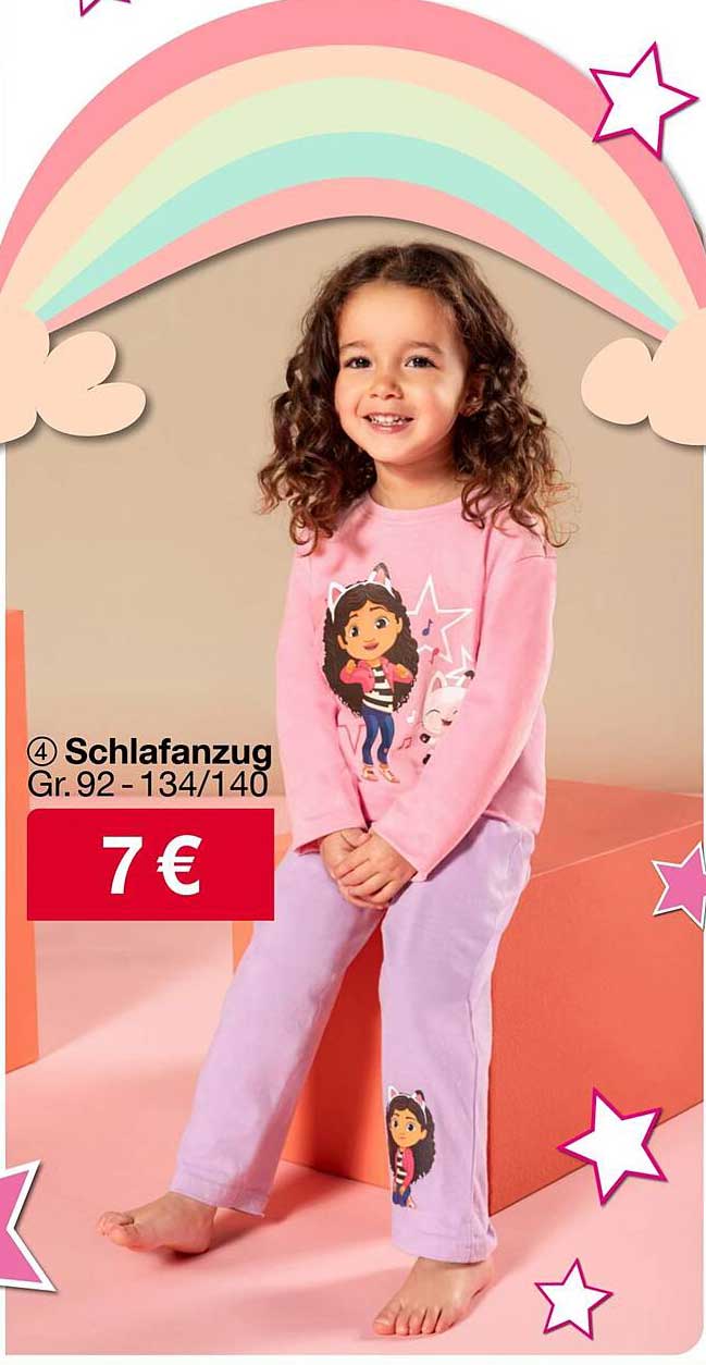 Schlafanzug für Kinder Gr. 92-134/140
