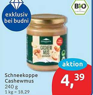Schneekoppe Cashewmus 240 g