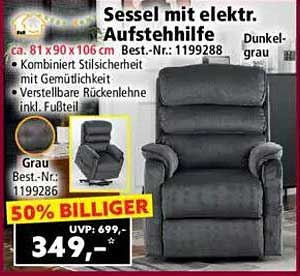 Sesssel mit elektrischer Aufstehhilfe