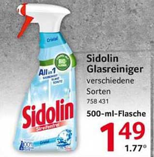 Sidolin Glasreiniger 500-ml-Flasche - Streifenfrei