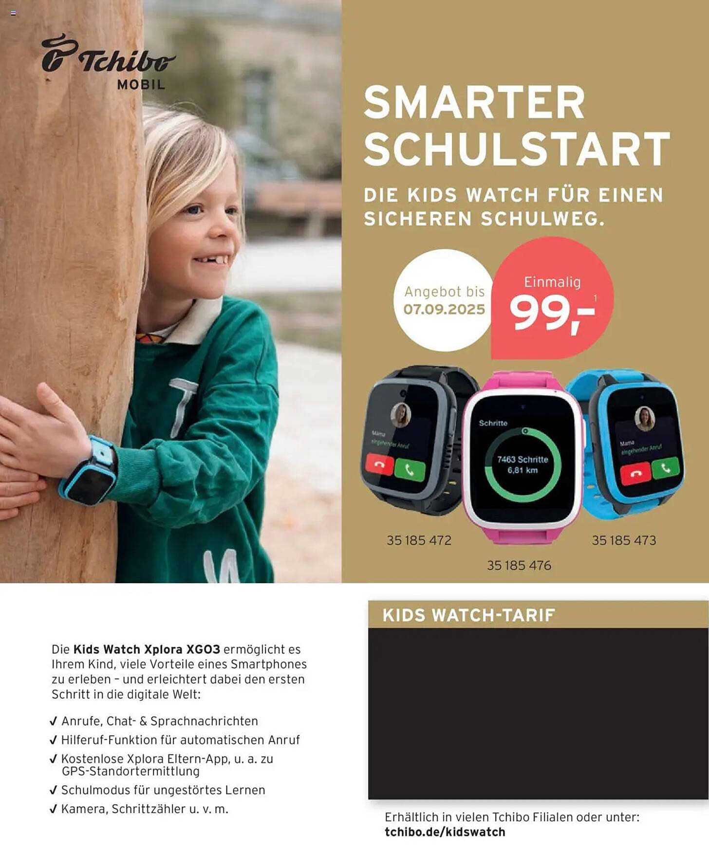 SMARTER SCHULSTART - Die Kids Watch für einen sicheren Schulweg