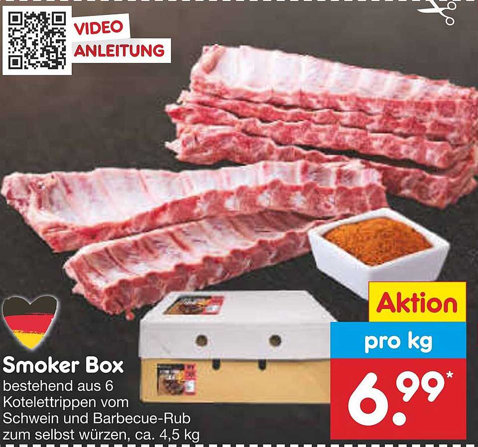 Smoker Box – Koteletttrips vom Schwein mit Barbecue-Rub