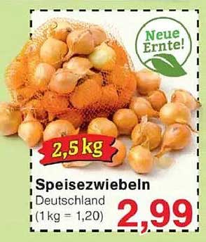 Speisezwiebeln 2,5 kg - Deutschland