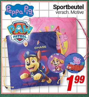 Sportbeutel verschiedene Motive