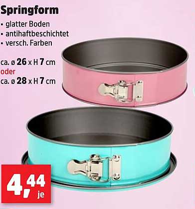 Springform mit glattem Boden – jetzt für nur 4,44 €