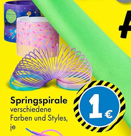 Springspirale verschiedene Farben und Styles, je