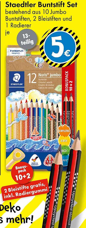 Staedtler Buntstift Set - 13-teilig für nur 5 €