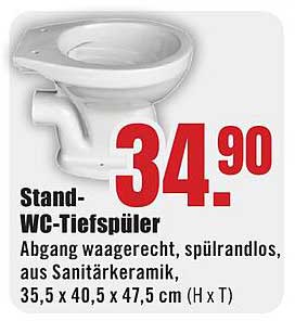 Stand-WC-Tiefspüler