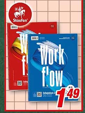Staufen Collegeblock Workflow 80 Blatt A4