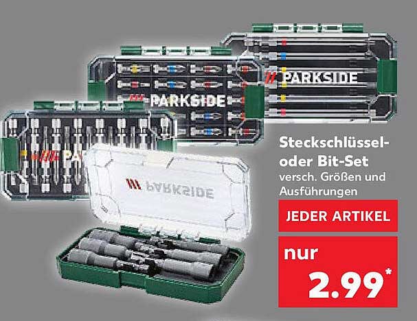Steckschlüssel- oder Bit-Set - verschiedenste Größen und Ausführungen