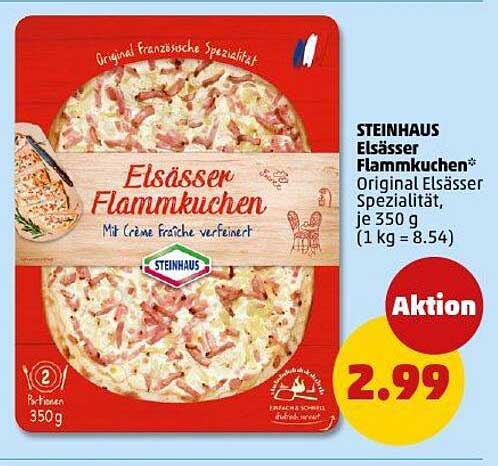 STEINHAUS Elsässer Flammkuchen - Original Elsässer Spezialität, 350 g