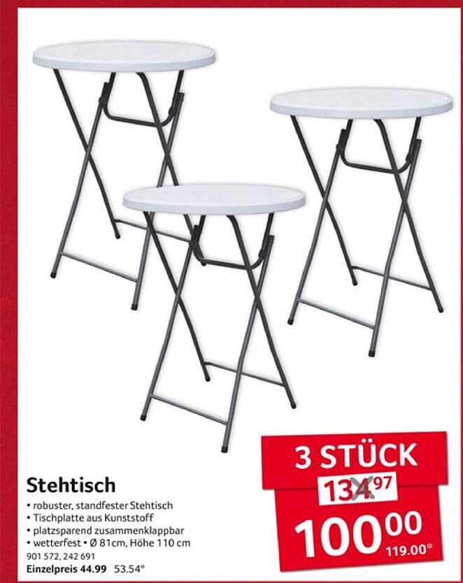 Stuhltisch - 3 Stück für nur 100,00 €