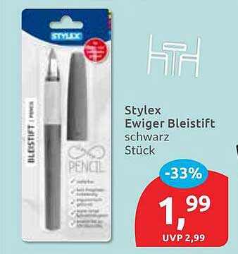Stylex Ewiger Bleistift schwarz Stück
