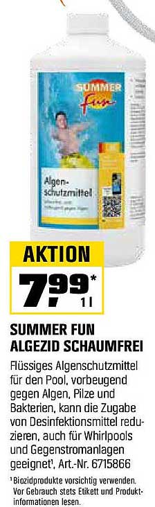 SUMMER FUN ALGEZID SCHAUMFREI
