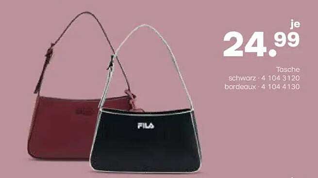 Taschen von Fila in Schwarz und Bordeaux
