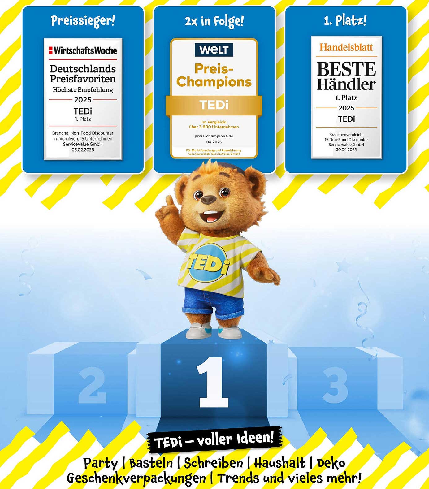 TEDi: Bunte Partyartikel für unvergessliche Feiern