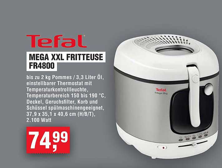 Tefal Mega XXL Fritteuse FR4800