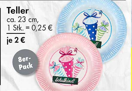 Teller – 8er-Pack für nur 2 €