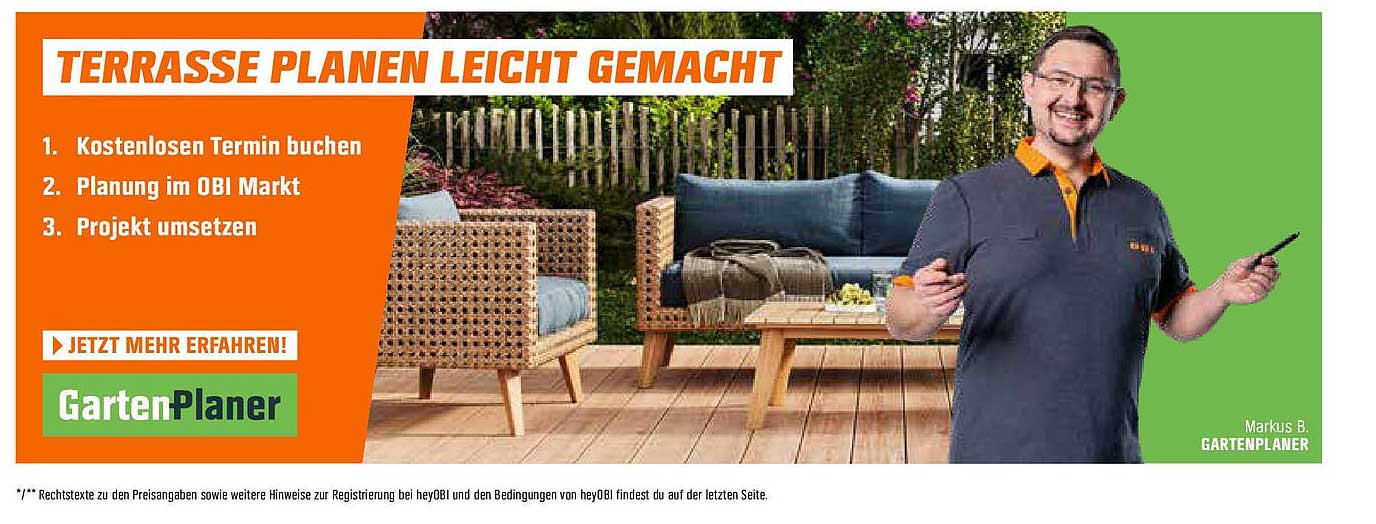 Terrasse planen leicht gemacht mit OBI!