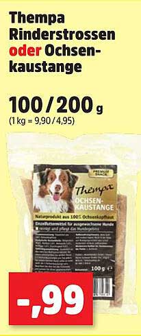 Thempa Rinderstrossen oder Ochsenkaustange 100/200 g
