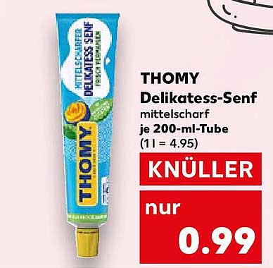 THOMY Delikatesse-Senf mittelscharf je 200-ml-Tube