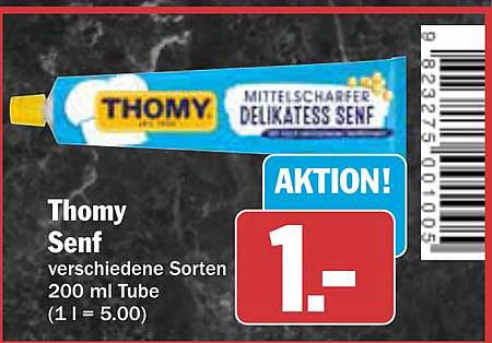 Thomy Senf - verschiedene Sorten 200 ml Tube
