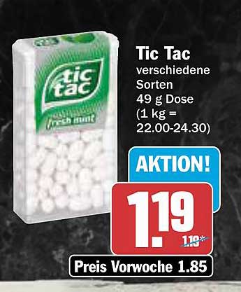 Tic Tac verschiedene Sorten 49 g Dose