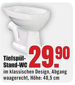 Tiefspül-Stand-WC im klassischen Design
