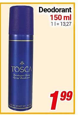 TOSCA Deodorant Spray 150 ml zum Sonderpreis