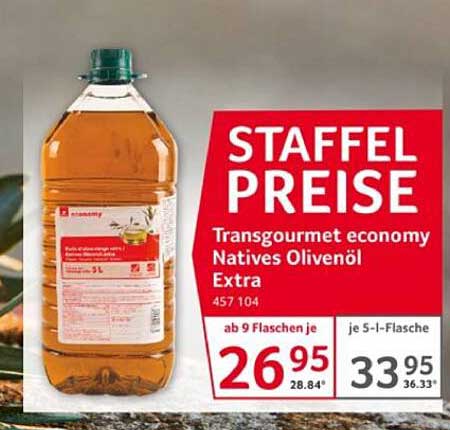 Transgourmet economy Natives Olivenöl Extra 5L