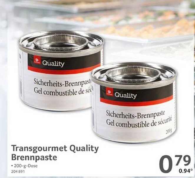 Transgourmet Quality Brennpaste 200g