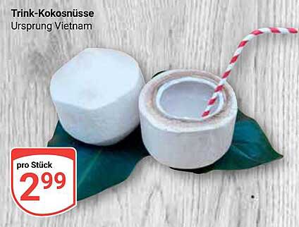 Trink-Kokosnüsse - Ursprung Vietnam