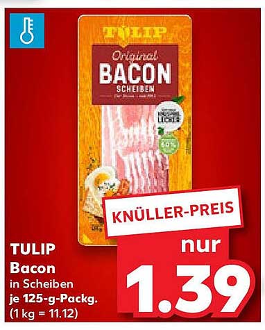 TULIP Original Bacon Scheiben 125g