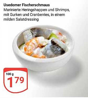 Usedomer Fischerschmaus - Marinierte Heringshappen und Shrimps