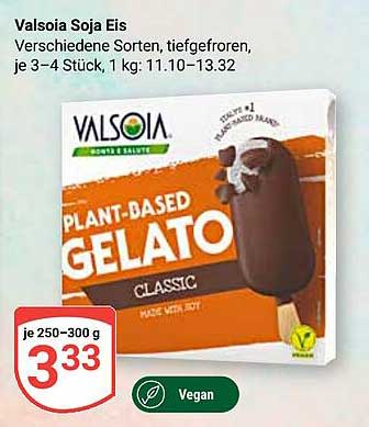 Valsoia Soja Eis - Plant-Based Gelato Classic