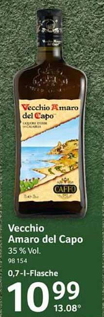 Vecchio Amaro del Capo 0,7 l – Exquisiter Likör aus Kalabrien