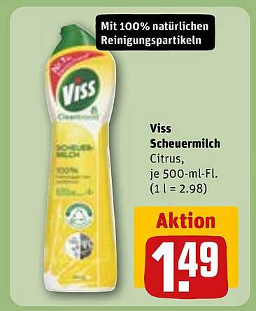 Viss Scheuermilch Citrus, je 500-ml-Fl.