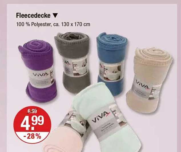 VIVA Fleece-Decke 130 x 170 cm