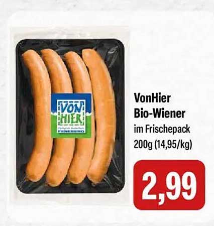 VonHier Bio-Wiener im Frischepack