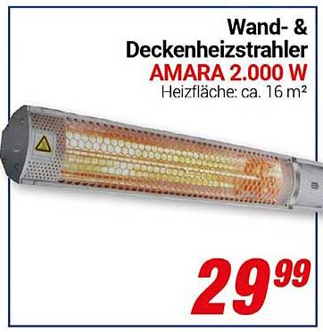 Wand- & Deckenheizstrahler AMARA 2.000 W
