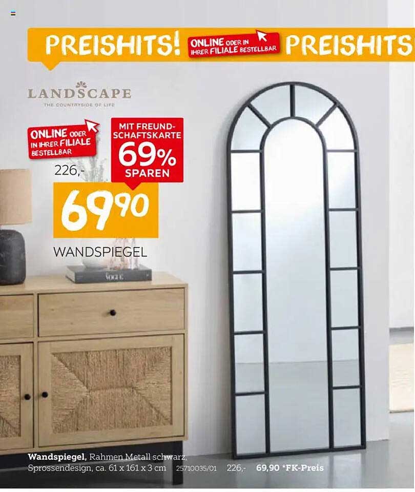 Wandspiegel von Landscape - jetzt für nur 69,90 €
