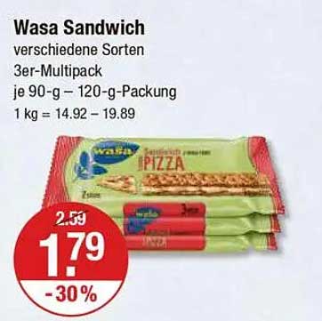 Wasa Sandwich - Verschiedene Sorten 3er-Multipack