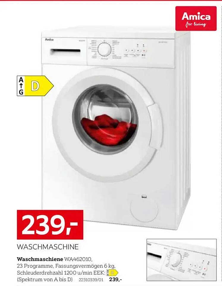 Waschmaschine WA462010 von Amica - Jetzt im Angebot!
