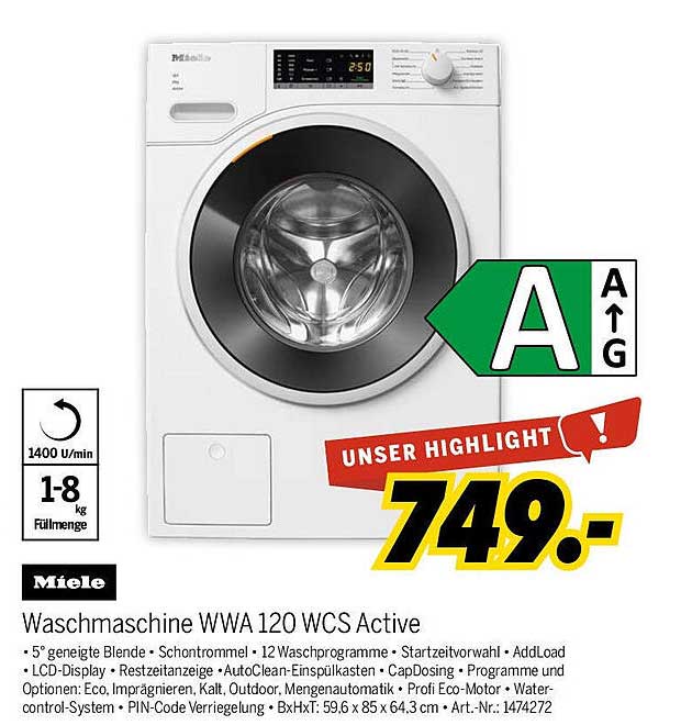 Waschmaschine WWA 120 WCS Active