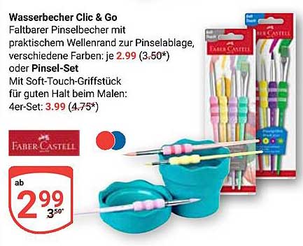 Wasserbecher Clic & Go von Faber-Castell