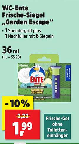 WC-Ente Frische-Siegel 'Garden Escape'