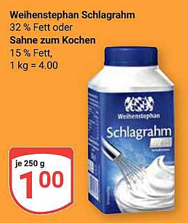 Weihenstephan Schlagrahm 32 % Fett