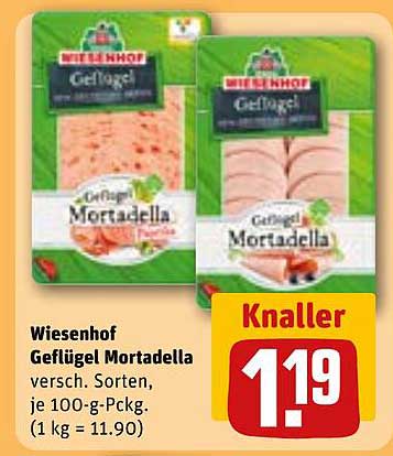 Wiesenhof Geflügel Mortadella 100 g für nur 1,19 €